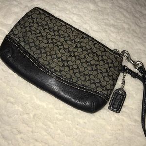 COACH black clutch/wristlet